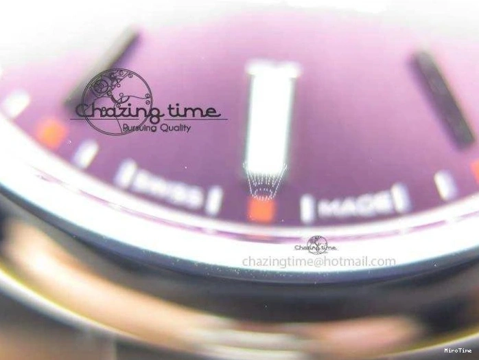 MiroTime 0509 Thermal Oyster Perpetual 39mm 114300 JF 1:1 Best Edition Grape Dial On SS Bracelet SA 3792